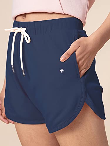 Image of NYKD Solid Cotton Shorts for Women with Pocket | Casual, Sports, Night Wear - NYK039