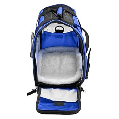 Airline Approved Pet Carrier - Soft-Sided Carriers for Small Medium Cats and Dogs Air-Plane Travel On-Board Under Seat Carrying Bag with Fleece Bolster Bed For Kitten Cat Puppy Dog Taxi
