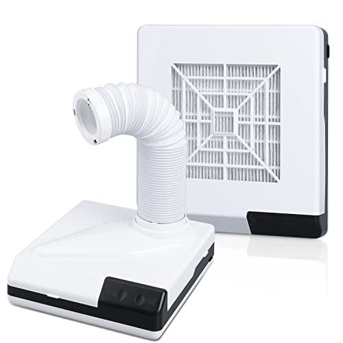 Dust Collector - Nail Dental Polishing Vacuum Dust Suction Upgraded Powerful Dust Extractor with Fan and LED Dual Function for Nail Woodworking