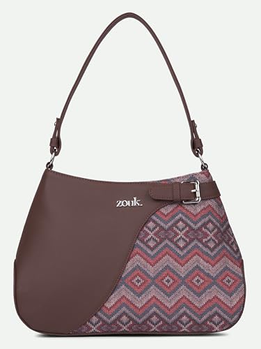 Image of ZOUK Ira Handbag | Stylish Women's Handbag | Luxury Shoulder Bag for Women | Trendy | Fancy Ladies Handbags | Small Purse for Events | Water-Resistant