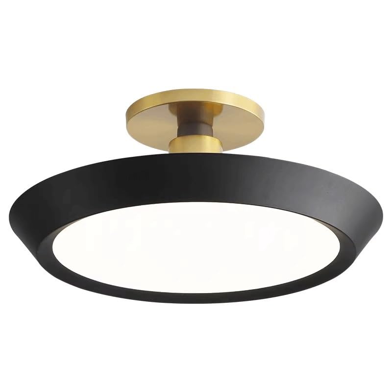 Plafonnier LED rond encastrable avec abat-jour acrylique pour dressing
