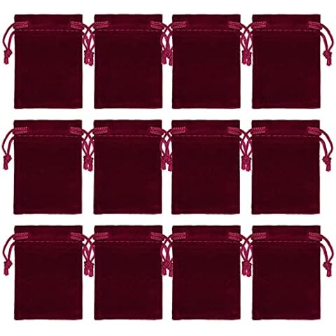 Nydotd 100pcs Velvet Drawstring Gift Pouches Cover