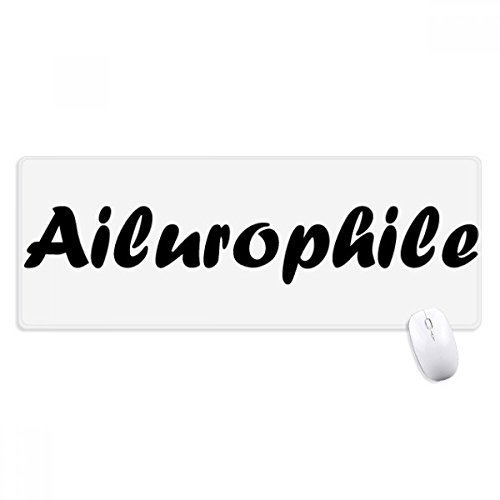スマートなワードailurophile ノンスリップゴムパッドのゲームマウスパッドプレゼント