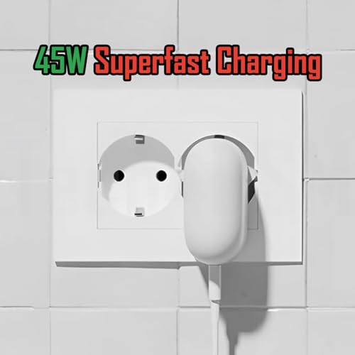 Image of Original 45w | Turbo Power Adapter & Cable | USB Type A to Type C | for Turbo Charging Speed | Compatible with Google Pixel 8 8 Pro Pixel Fold Pixel Tablet