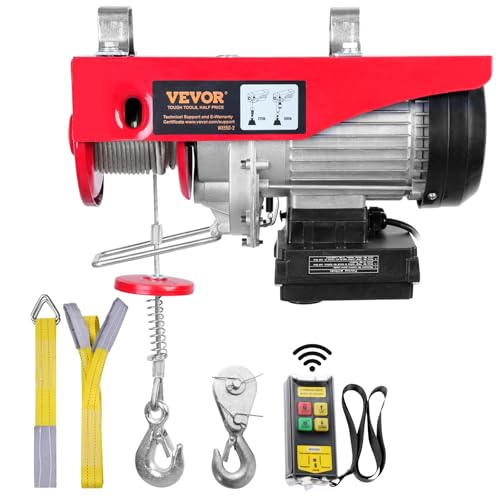 VEVOR Paranco a Leva Elettrico 510 W Carico Max. da 250 kg...
