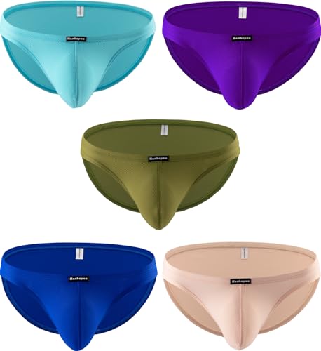 Men's Stretch Underpants Soft Comfort Low Rise Pouch Briefs Bikini