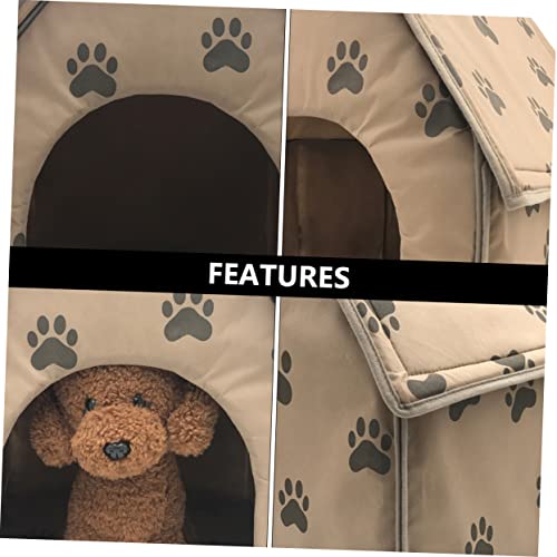 Maison pour chien et chat pliable : lit confortable YARNOW - 5