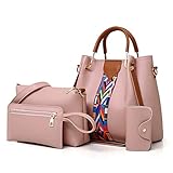 【Materiales premium Estos bolsos están hechos de cuero sintético suave repelente al agua premium y forro de poliéster con herrajes dorados duraderos y cremallera suave. Las costuras están bien hechas, funcionan de manera suave y uniforme, se sienten cómodas al tacto.