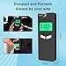 Personal Breathalyzers for Alcohol, Pocket Breathalyzer with Reord Checking Mode, Digital Home Breathalyzer for Alcohol with Audible and Color Alarm, Black
