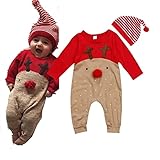 ❤ Diseño: el color clásico le da a este disfraz de Papá Noel un aspecto suave y fascinante. Ideal para tomar fotos memorables.