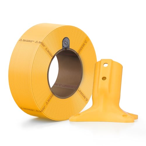 Bambu Lab ABS 3D Printer Filament, Tough & Durable 1.75mm 3D Printing Filament, Impressive Heat & Water Resistant, AMS-Compatible 3D Print Material with Reusable Spool, 1kg Refill Yellow