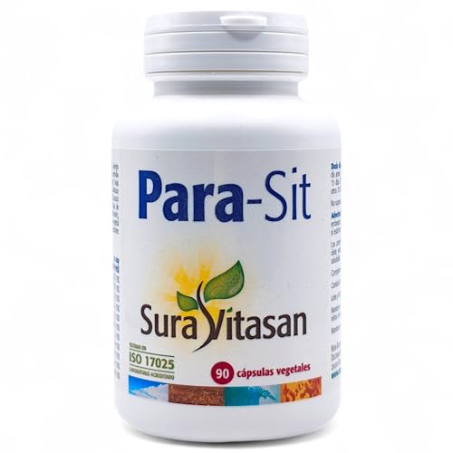 Sura Vitasan Para Sit 90 Cápsulas - Complemento Alimenticio Natural con Nogal Negro, Ajenjo, Ajo y Semilla de Pomelo - Para Aliviar Problemas de Parásitos