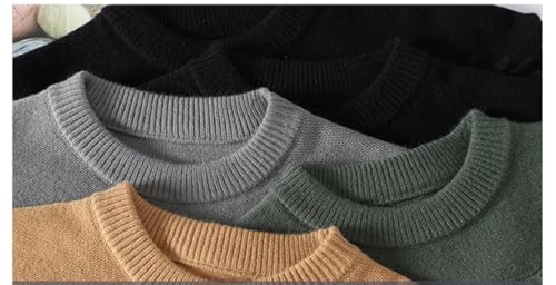 Mens Crew Neck Thickened Sweater Patchwork Fringes Loose Knit Sweaters Jumpers2