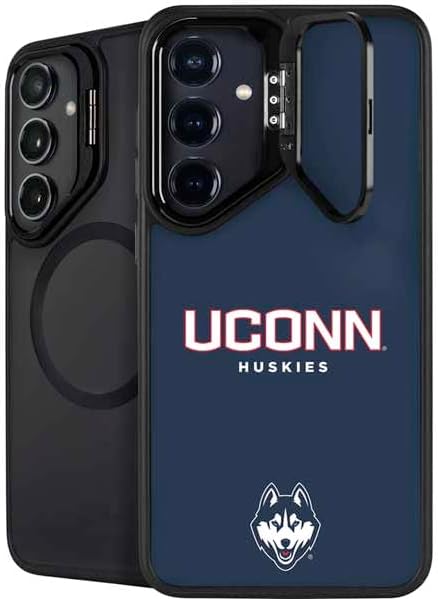 Skinit Kickstand Phone Case Compatible with Galaxy S25 - Officially Licensed University of Connecticut Huskies Design