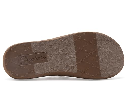 Skechers Skechers Women's ASANA Luxe-Ocean Breeze 2 Flip-Flop, Brown, 8