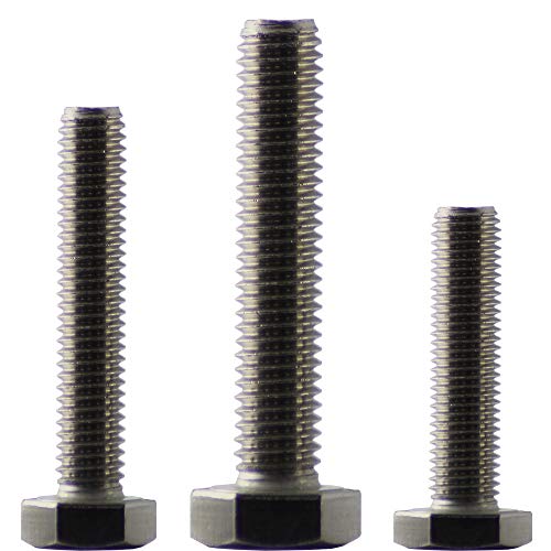 Preisvergleich Produktbild 25 Stück Sechskantschrauben M8 x 55 DIN 933 / Maschinenschrauben / Gewindeschrauben / Falk-Schrauben / Edelstahl A2