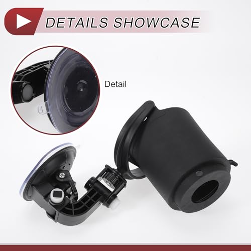 Portavasos plegable multifuncional para vehículo 100mm negro miniatura 4