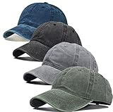 4 Packs Men Women Baseball Sun Hats Summer Vintage Washed Distressed Baseball Cap Dad Golf Hat for Men Women