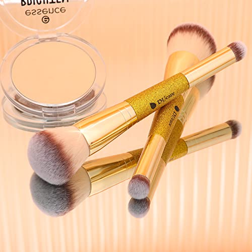 Ducare Makeup Brushes Double Ended Foundation Powder Brush Concealer Brush Perfect For Rounded Taperd Liquid, Cream, Powder,Blending, Buffing #TOP5