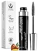 Poppy Austin Organic Mascara, Natural, Vegan, Paraben-Free, Cruelty-Free - Hypoallergenic Mascara Lengthening & Volumizing with Argan Oil - 0.31 Fl Oz (Black)