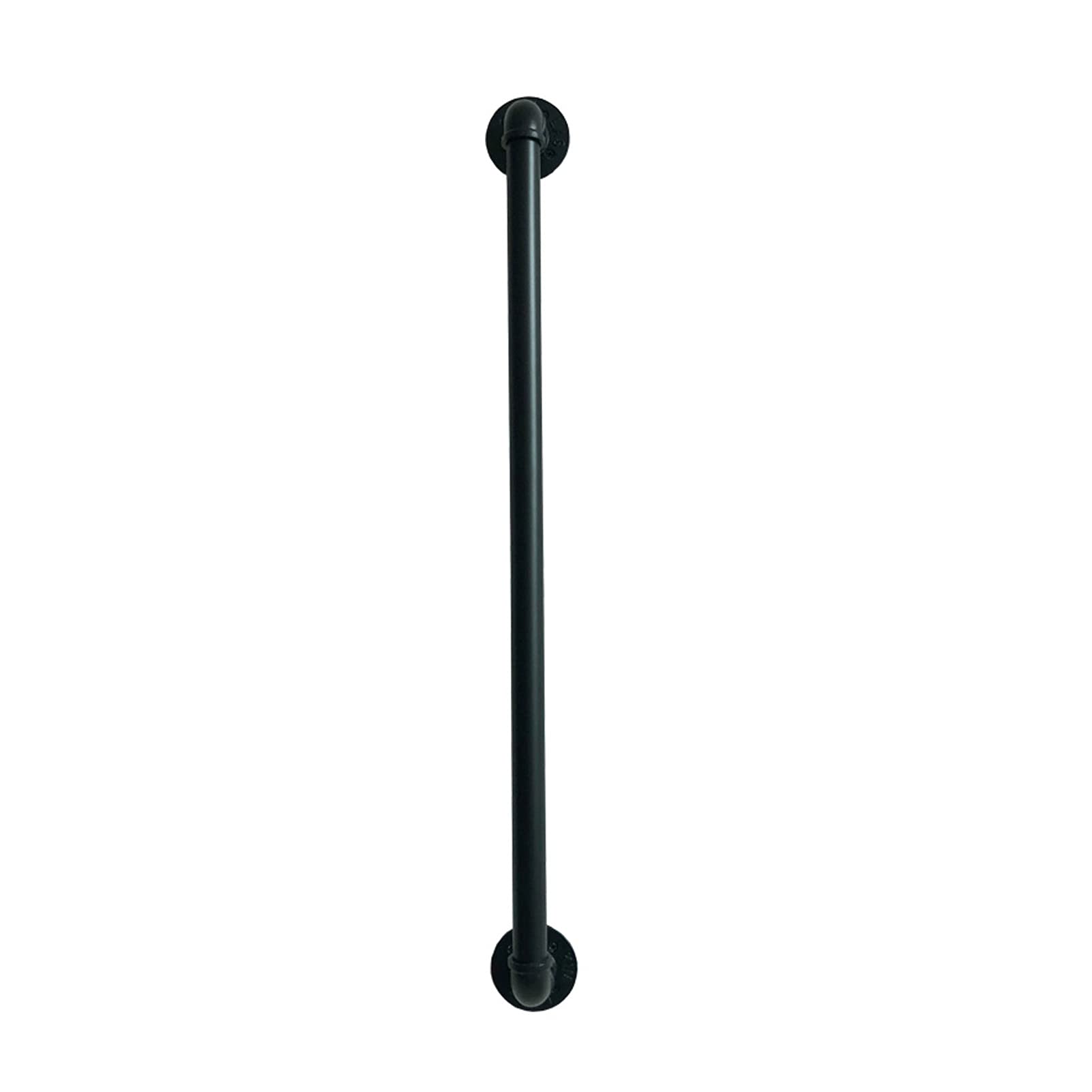MXXQRHF Black Iron Sliding Barn Door Hardware Set for 1200mm Doors - Stylish Balcony & Closet Handle, Durable Barn Gate Pull Handle for Sheds & Garden Use.
