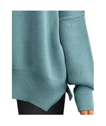 Image of SEMATOMALA Women's Oversized Plain Batwing Sweaters Fall Winter Crewneck Trendy Pullover Knit Jumper Tops