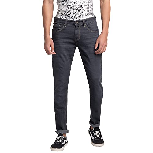 Image of Spykar Men's Slim Fit Low Rise Casual Jeans