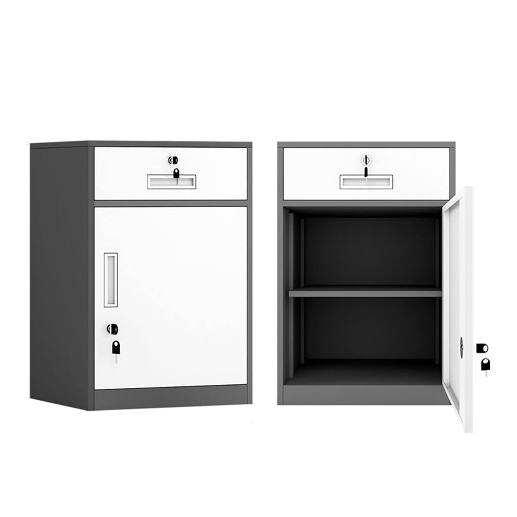 Aioneer Steel File Cabinet And Adjustable Partition Strong And Durable Under Desk Storage Locker