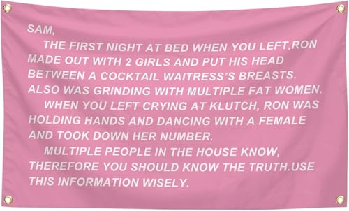 TEMI Jersey Shore Flag Tapestry, Pink