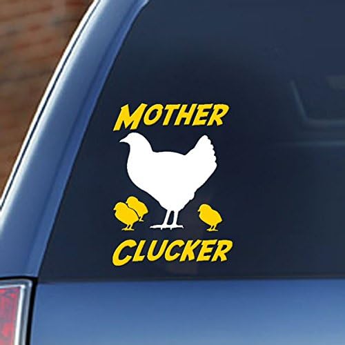 Signage Cafe Mother Clucker - Chicken Humor - Hen and her Chicks