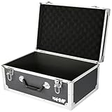 HMF 18441-02 Valigetta portaoggetti, valigetta da trasporto con telaio in alluminio, 48 x 32 x 22,5 cm, nera