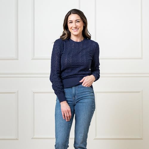 Image of Hope & Henry Women's Classic Long Sleeve Pullover Sweater