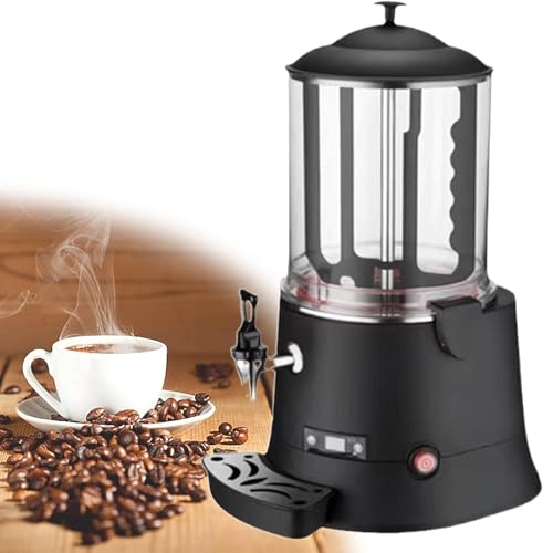 RoyceBee Dispensador de Chocolate Caliente, MáQuina de Chocolate Caliente de 10 L con Rango de Temperatura Ajustable de 86 ℉ a 194 ℉, MáQuina para Hacer Chocolate Caliente con Dispensador