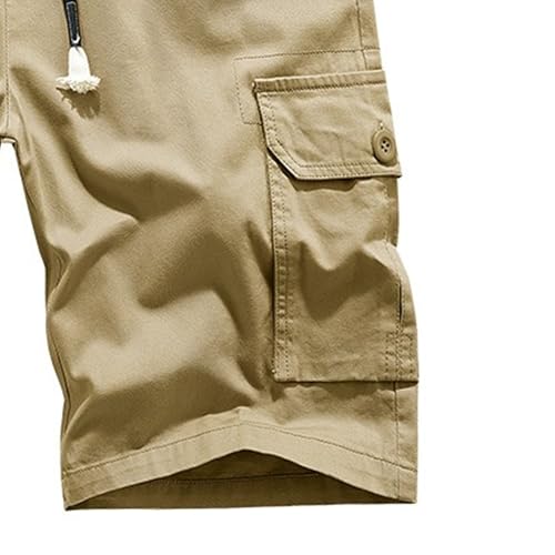 Pantalones cortos cargo holgados de algodón para hombre miniatura 5