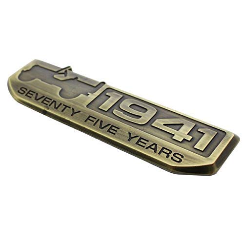 CLOUDSALE ; Your Store. Your Place 1941/75 Years Metal Car Logo/Emblem/Sticker Compatible with Jeep Thar SUV Accessories Golden (Pack of 1)-image-37