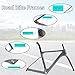 Road Bike Frameset 700C 44cm / 47cm / 50cm / 53cm / 56cm Carbon Fiber Bike Frame Disc Brake Thru Axle Frame 100/142mm Internal Routing for 700 * 28C(White,50cm)