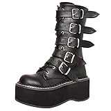 Estilo de moda: la característica de las botas de plataforma para mujer es el combate militar al aire libre y el diseño clásico de cordones.