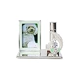 ペット ミニ仏壇 オーナメントフレーム 刻印入り 名入れ イラスト メモリアルフォトフレーム 遺骨ケース付き メモリアル ペットロス (クローバー)