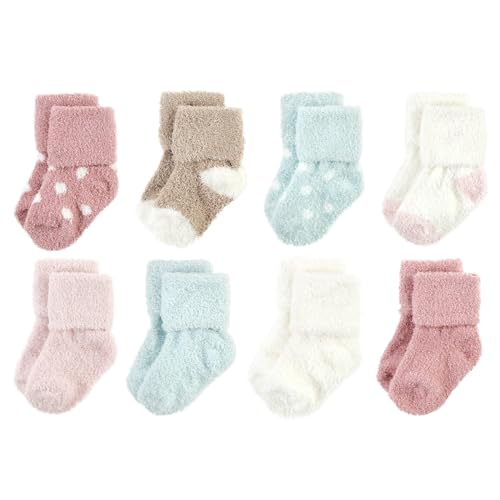 Image of Hudson Baby baby-girls Cotton Rich Newborn and Terry Socks