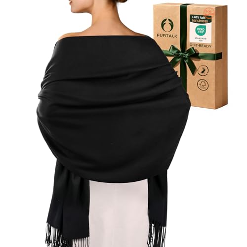 FURTALK Pashmina Shawls and Wraps for Evening Dress Women's Scarf Wedding Bride Bridesmaid Gifts Winter Scarves