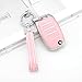 PIFOOG Pink Key Fob Cover for Kia Soul Sorento Optima Sportage Rio Forte NIRO Accessories Bling Car Keychain 4 Buttons Keys Case Shell Full Protector Covers Girly Women TPU
