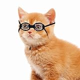 2 Pack Cats Mesh Eye Patch Cat Sunglasses Eye Mesh Cover Glasses Lightweight Cat Mesh Eyewear Eyepatch Eye Covering Wounds Protector for Kitten Pets Dogs