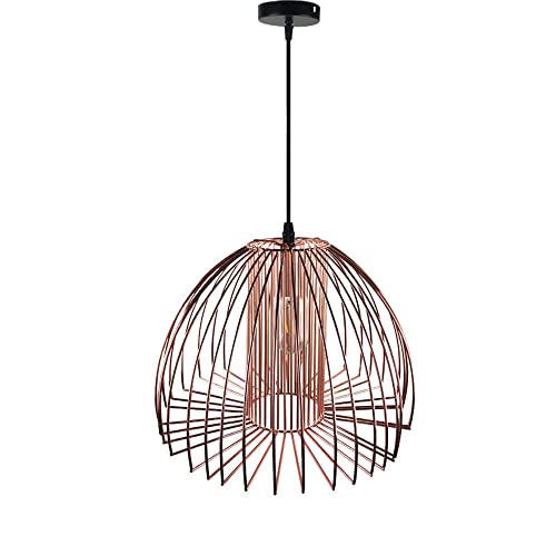 Suspension lanterne métallique pour hauts plafonds avec fil ajustable pratique