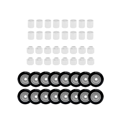 Roues poulie en plastique kit de 48 pièces pour réparer les jeux mécaniques de guidage linéaire