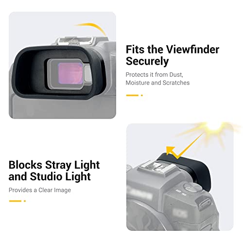 R8 Eyecup + Hot Shoe Cap : Eos R8 Eyecup Eyepiece With Camera Hot Shoe Cover Protector Cap For Canon Eos R8 Camera #TOP3