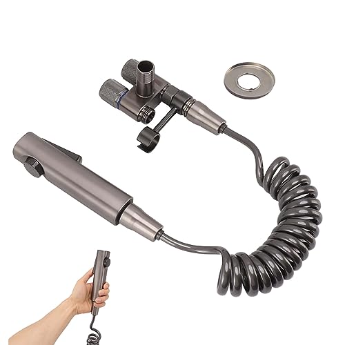 Handheld Toilet Bidet Sprayer, Adjustable Water Jet Spray Bidet Sprayer Stainless Steel Bathroom Bidet Sprayer Set with Hose Bracket for Toilet - Image 6