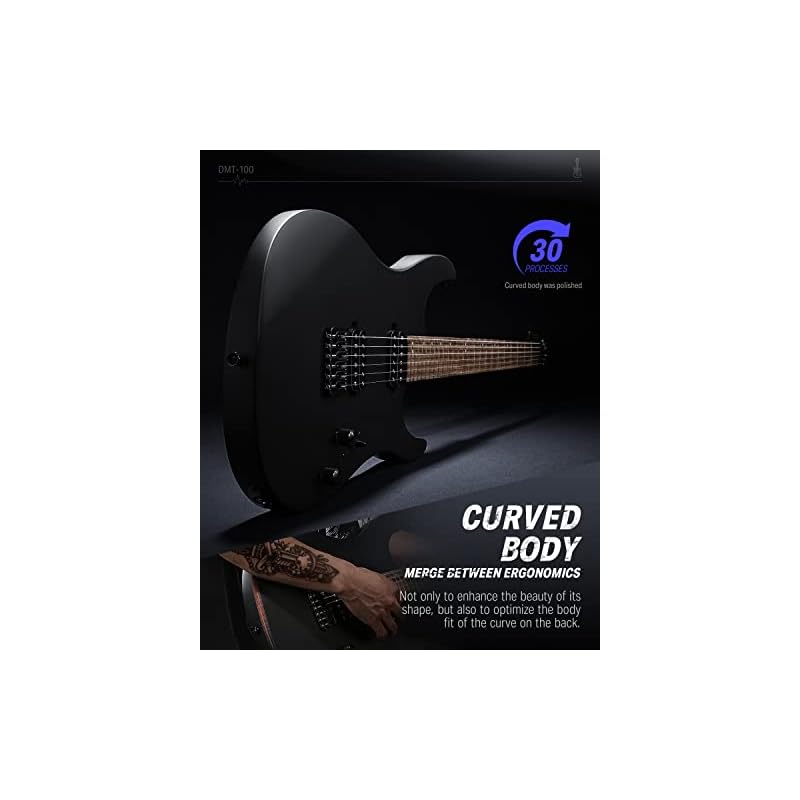 Donner Metal Electric Guitar & 3W Mini Electric Guitar Amp