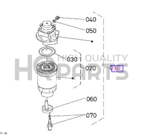 Amazon.com: Kubota 1K011-43013 Replacement Fuel Filter ...