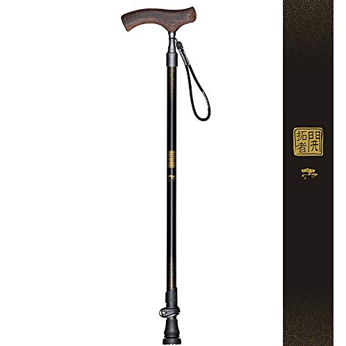 Bastón de trekking extensible con correa de muñeca ajustable y aleación de aluminio 7075