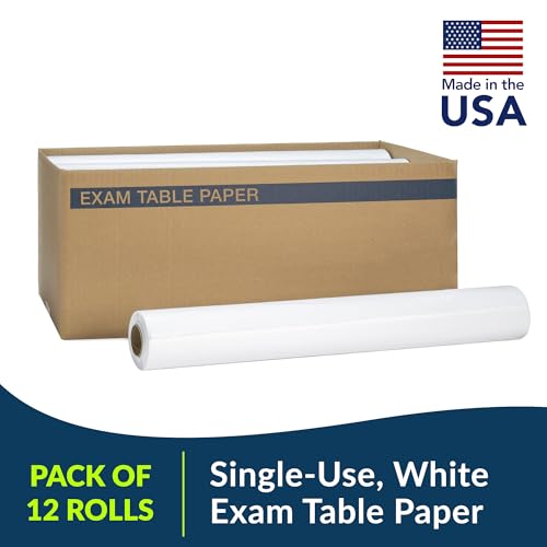 TIDI 517 Avalon Exam Table Paper, White, 21” x 225’ (Pack of 12) ― Standard Smooth Paper ― Hygienic Barrier ― For Medical Offices, Exam Rooms, Daycare Centers, Spas, Tattoo Studios ― Medical Supplies - Thumbnail 4